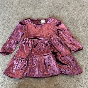 OshKosh B'gosh Velvet Dress in Rich Burgundy